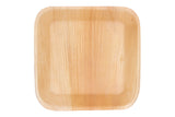 Top of 7 inch square palm leaf plate