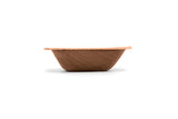 3 inch square palm leaf bowl from side