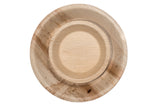 9 inch and 6 inch round palm leaf plates