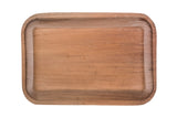 Bottom of 9 inch rectangle palm leaf tray